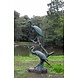 Eliassen Sprühfigur Bronze Reiher Paar Eliassen Sprühfigur Bronze Reiher Paar