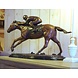 Eliassen Beeld brons paard met jockey Eliassen Beeld brons paard met jockey