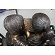 Eliassen Beeld brons 2 kinderen op bank Eliassen Beeld brons 2 kinderen op bank