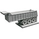 Eliassen Betonnen Daf met trailer als bloembak Eliassen Betonnen Daf met trailer als bloembak