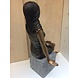 Eliassen Bronzen beeld zittend meisje Eliassen Bronzen beeld zittend meisje