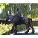 Eliassen Bronzen beeld paard met boer Eliassen Bronzen beeld paard met boer