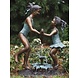 Eliassen Bronzen beeld springende meisjes Eliassen Bronzen beeld springende meisjes