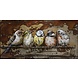 Eliassen 3D painting metal 55x95cm Sparrows Eliassen 3D painting metal 55x95cm Sparrows