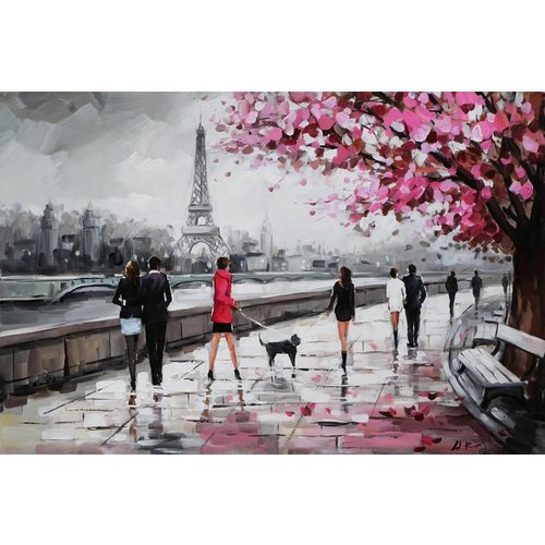 Olieverfschilderij 80x120cm Seine Olieverfschilderij 80x120cm Seine