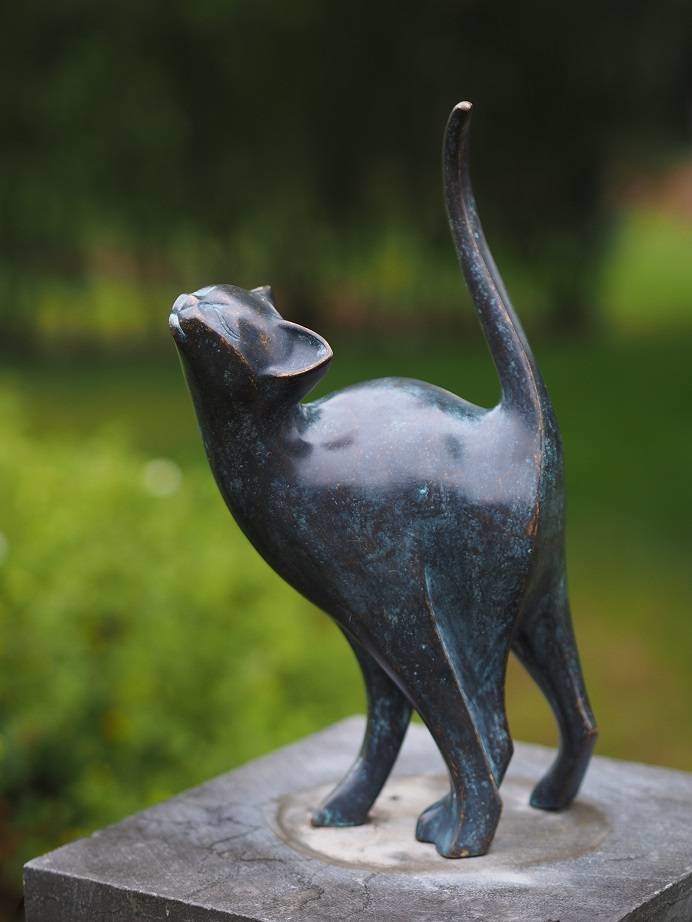 Uitdaging geest Faeröer Bronzen kat modern | Eliassen - Eliassen Home & Garden Pleasure