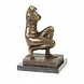 Bronzen beeld Knielende Venus Bronzen beeld Knielende Venus