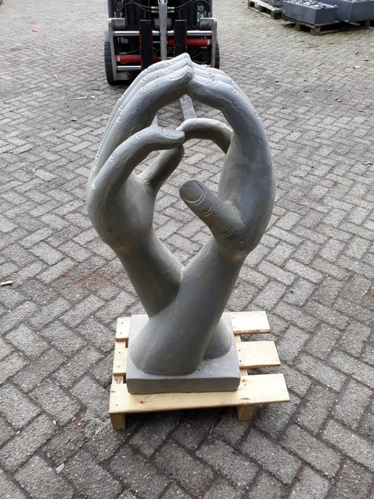 Stenen beeld sculptuur Handen 100cm | - Eliassen Home &