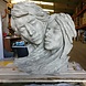 Eliassen Gartenstatue Gesichter Paar Eliassen Gartenstatue Gesichter Paar