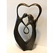 Bronzen dubbel koppel hart Bronzen dubbel koppel hart