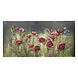 3D schilderij metaal rode bloemen 60x120cm 3D schilderij metaal rode bloemen 60x120cm