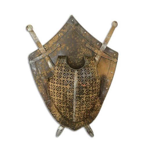 wall decoration shield with swords 1 wall decoration shield with swords 1