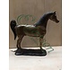 Eliassen Beeld brons paard met staart omhoog Eliassen Beeld brons paard met staart omhoog