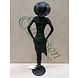 Eliassen Beeld brons vrouw met hoed modern Eliassen Beeld brons vrouw met hoed modern