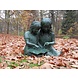 Eliassen Beeld brons lezende meisjes Eliassen Beeld brons lezende meisjes