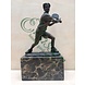 Bronzen beeld Tennis speler Bronzen beeld Tennis speler