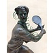 Bronzen beeld Tennis speler Bronzen beeld Tennis speler