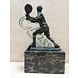 Bronzen beeld Tennis speler Bronzen beeld Tennis speler