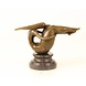 Bronze sculpture Fat lady gym Bronze sculpture Fat lady gym