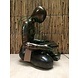 Bronze reading man Bronze reading man