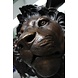 Eliassen Statues bronze standing lion pair Eliassen Statues bronze standing lion pair