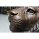 Eliassen Statues bronze standing lion pair Eliassen Statues bronze standing lion pair