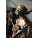 Eliassen Beeld brons vrouw met viool Eliassen Beeld brons vrouw met viool