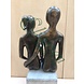 Eliassen Sitzendes Paar Bronzestatue Eliassen Sitzendes Paar Bronzestatue