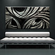 XXL Schilderij aluminium zwart wit 100x240cm XXL Schilderij aluminium zwart wit 100x240cm