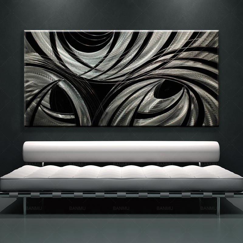 materiaal legering Opstand XXL Schilderij aluminium zwart wit | 100x240cm | Eliassen.nl - Eliassen  Home & Garden Pleasure