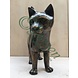 Eliassen Bronzen beeld Poes loopt Eliassen Bronzen beeld Poes loopt