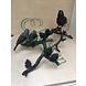 Eliassen Bronze birds on branch Eliassen Bronze birds on branch