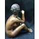 Eliassen Statue sitzende nackte Frau aus Bronze Eliassen Statue sitzende nackte Frau aus Bronze
