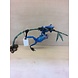 Eliassen Bronze statue two blue frog on a twig Eliassen Bronze statue two blue frog on a twig
