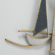 Metalen 3D muurdecoratie Boten Metalen 3D muurdecoratie Boten
