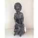 Eliassen Tomb decoration girl with candle bronze Eliassen Tomb decoration girl with candle bronze