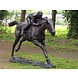 Bronzejockey auf einem Pferd Bronzejockey auf einem Pferd