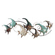 3D metalen wanddecoratie Tropische Vissen 3D metalen wanddecoratie Tropische Vissen