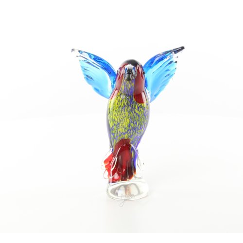 Murano style glass kingfisher image Murano style glass kingfisher image