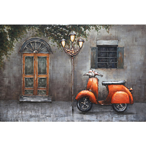 3D Painting Scooter vor zu Hause
