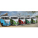 3D-Lackierung 5 Busse 140x60cm 3D-Lackierung 5 Busse 140x60cm