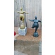 Eliassen Bronzen beeld van dikke dame in 2 kleuren Eliassen Bronzen beeld van dikke dame in 2 kleuren