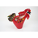 Bildglas Hahn rot 32 cm Bildglas Hahn rot 32 cm