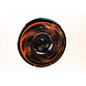 Glazen schaal zwart/oranje 44cm Glazen schaal zwart/oranje 44cm
