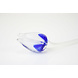 Bloem glas Tulp blauw/wit Bloem glas Tulp blauw/wit