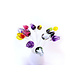 Glazen bloem Tulp multi wit Glazen bloem Tulp multi wit