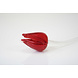 Bloem glas Tulp rood Bloem glas Tulp rood