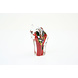 Olifant rood met kleur 13cm Olifant rood met kleur 13cm