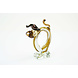 Hond bruin 13cm Hond bruin 13cm