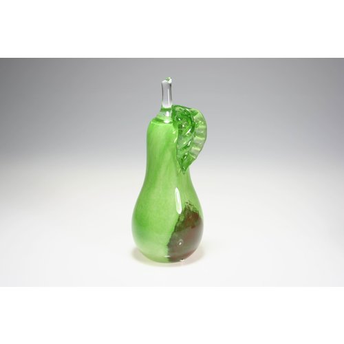 Image glass Pear green 18 cm